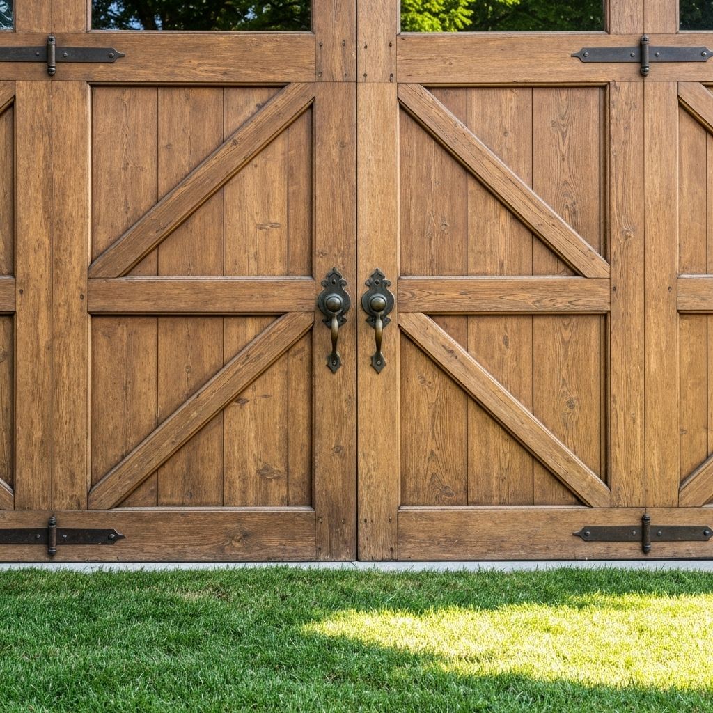 Carriage house style garage door